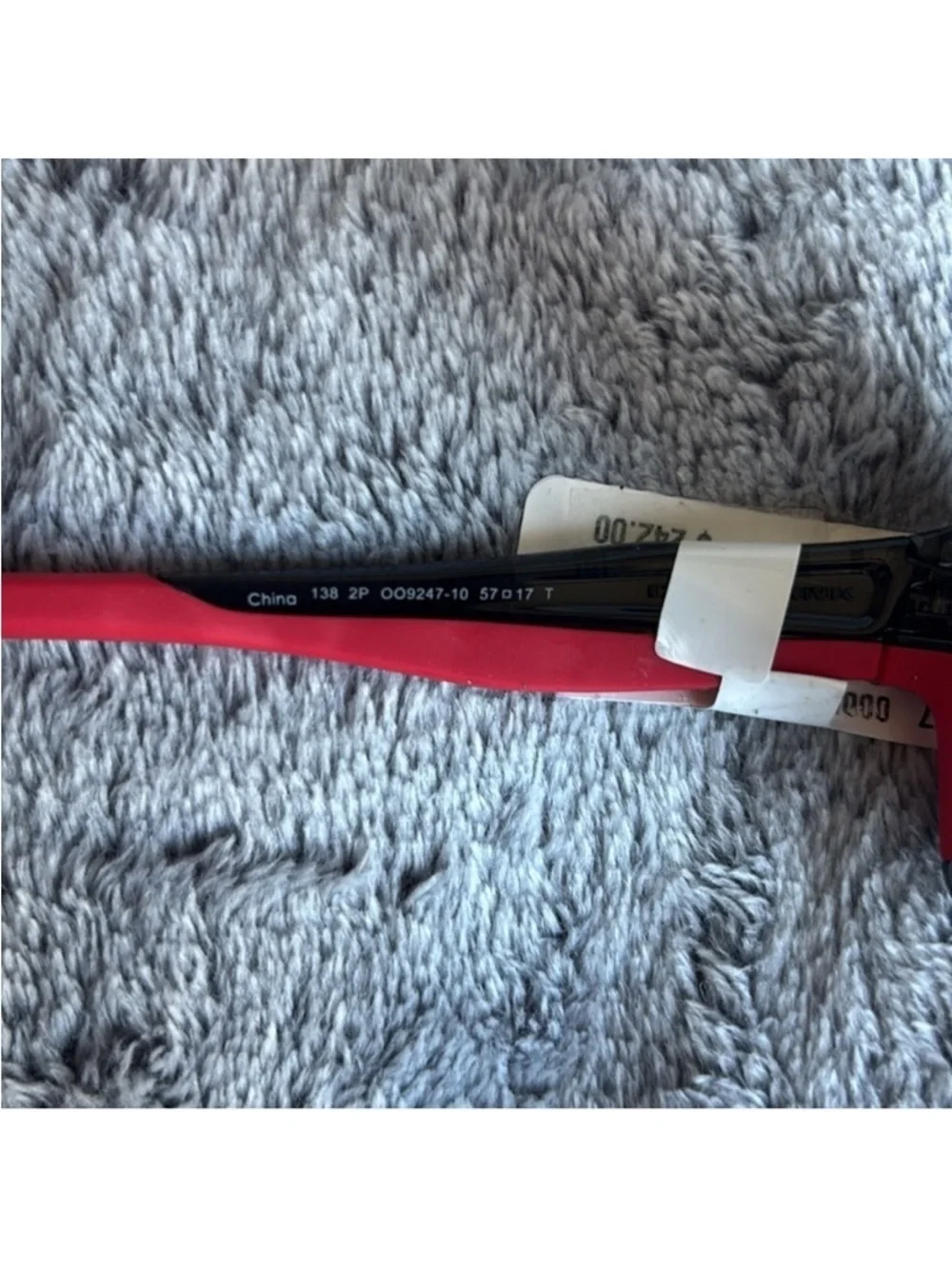 Oakley Chainlink (924710) Polarized 57mm Rectangle Sunglasses in Gray/Red NWT